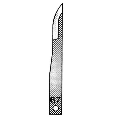 Surgical Blade Sklar® Stainless Steel No. 67 Sterile Box of 25 MK-581856
