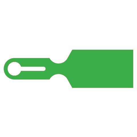 marketlab Instrument Tray Tags 2.5"W x 8.5"L, Blank • Green 1000 / pk