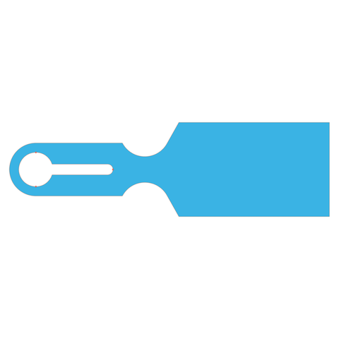 marketlab Instrument Tray Tags  2.5"W x 8.5"L, Blank • Blue 1000 / pk