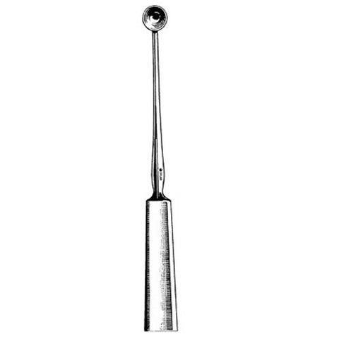 Chalazion Curette Sklar® Meyhoefer 5 Inch Length Solid Flat Handle Size 00 Tip Straight Round Cup Tip Each MK-625540