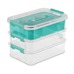 marketlab Stack & Carry Tray Organizers, 3 Tray • 7.25"W x 10.63"L x 7.75"H 1 / each
