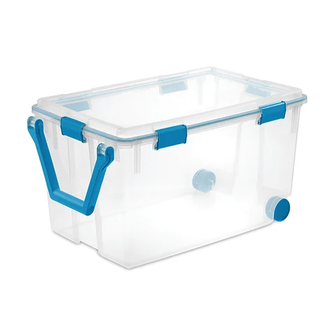 marketlab Rolling Sealed Storage Container 120qt / 114L • 19.63"W x 30.25"L x 16.75"H  1 / each
