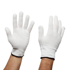 Cut Resistant Glove Liner Flex-Gard™ Full-Finger HDPE / Spandex / Polyester White X-Large (10PR/CS) MK-629924