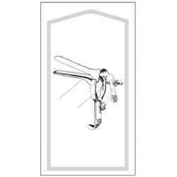 Vaginal Speculum Econo™ Pederson Sterile Floor Grade Stainless Steel Medium Double Blade Duckbill Disposable Without Light Source Capability Box of 25 MK-640404