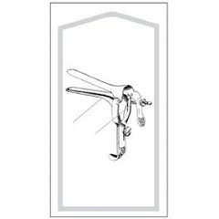 Vaginal Speculum Econo™ Pederson Sterile Floor Grade Stainless Steel Medium Double Blade Duckbill Disposable Without Light Source Capability Box of 25 MK-640404