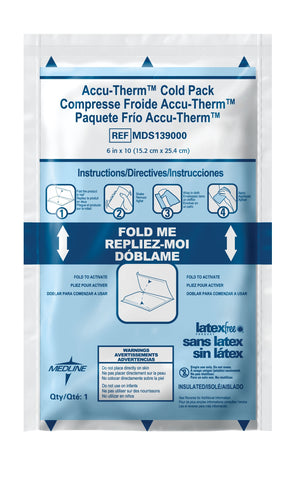 Instant Cold Pack Accu-Therm™ General Purpose 5 X 7 Inch Plastic / Calcium Ammonium Nitrate / Water Disposable (16/CS) MK-642354