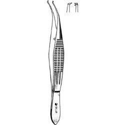 Suture Forceps Sklar® Castroviejo-Colibri 4-1/4 Inch Length OR / Surgical Grade German Stainless Steel NonSterile NonLocking Thumb Handle Curved Extra Delicate, Sharp Smooth Tips EACH MK-651333
