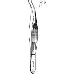 Suture Forceps Sklar® Castroviejo-Colibri 4-1/4 Inch Length OR / Surgical Grade German Stainless Steel NonSterile NonLocking Thumb Handle Curved Extra Delicate, Sharp Smooth Tips EACH MK-651333