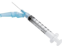 Safety Hypodermic Syringe with Needle Needle-Pro® EDGE™ 3 mL 1-1/2 Inch 22 Gauge Hinged Safety Needle Regular Wall  22GX1.5" (50/BX 8BX/CS) MK-662745