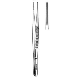 Tissue Forceps Sklar® DeBakey 12 Inch Length OR / Surgical Grade German Stainless Steel NonSterile NonLocking Thumb Handle Straight Fine, 1 X 2 Rows Atraumatic Teeth EACH MK-664017