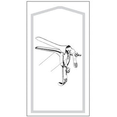 Vaginal Speculum Econo™ Pederson Sterile Floor Grade Stainless Steel Large Double Blade Duckbill Disposable Without Light Source Capability Box of 25 MK-664471