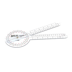 marketlab 12" Clear Plastic Goniometer 1 / each