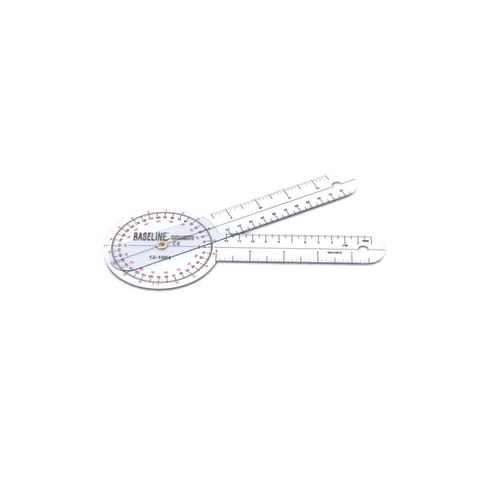 marketlab 8" Clear Plastic Goniometer 1 / each