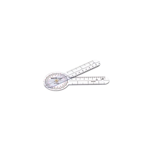 marketlab Clear Plastic Goniometers 6" Clear Plastic Goniometer 1 / each