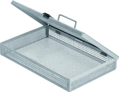 Sterilization Container with Lid SterilContainer™ 1-5/8 X 7 X 10-3/4 Inch Outer Dimensions BASKET, PERF W/LID 1/4"X 3 5/ 8" MK-682138