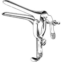 Vaginal Speculum Merit™ Pederson NonSterile Office Grade Stainless Steel X-Long Double Blade Duckbill Reusable Without Light Source Capability Each MK-682450
