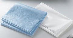 McKesson Stretcher Sheet Fitted 32 X 72 Inch Blue Spunbond Polypropylene Disposable (50/CS) MK-683897