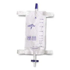 Urinary Leg Bag Medline® Anti-Reflux Valve Sterile 600 mL Vinyl W/SLIDE TAP MED 19OZ (48/CS) MK-689311