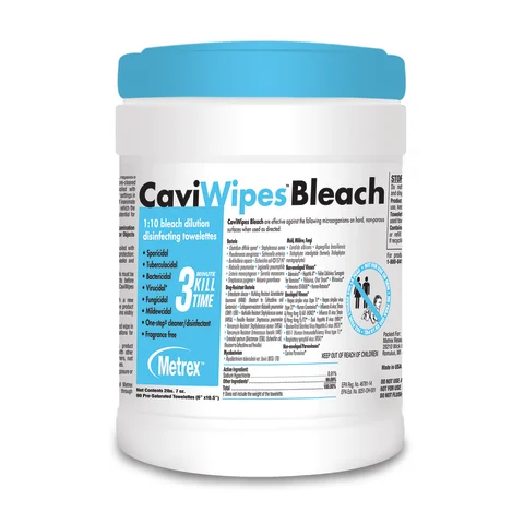 marketlab CaviWipes™ Bleach  10.5" x 6" • 90 Wipes 1 / ea