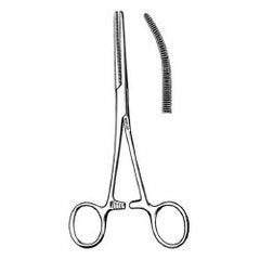 Hemostatic Forceps Sklar® Rochester-Pean 12 Inch Length OR / Surgical Grade German Stainless Steel NonSterile Locking Finger Ring Handle Curved Serrated Tips EACH MK-699318