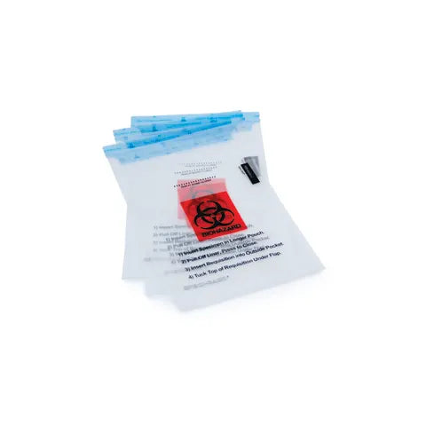 marketlab Perm-a-seal Biohazard   Specimen Bag 6"x10" 100/PK 1 / each
