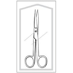 Operating Scissors Econo™ 5-1/2 Inch Length Floor / Office Grade Pakistani Stainless Steel Sterile Finger Ring Handle Straight Sharp Tip / Sharp Tip CASE OF 50 MK-701499