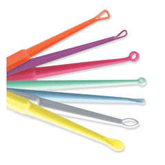 marketlab Disposable  Safe Ear Curettes™, Variety Pack • 15 white and 10 each of all other colors 75 / pk