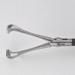 Grasping Forceps Sklartech 5000™ Laparoscopic Babcock 25 Inch Length OR / Surgical Grade German Stainless Steel NonSterile Finger Ring Handle Curved Serrated Tips EACH MK-719766