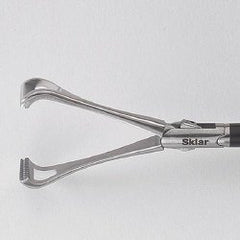 Grasping Forceps Sklartech 5000™ Laparoscopic Babcock 25 Inch Length OR / Surgical Grade German Stainless Steel NonSterile Finger Ring Handle Curved Serrated Tips EACH MK-719766