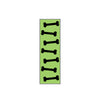Blank Label Tape Key Surgical® Instructional Label Black / Lime Vinyl 1/4 Inch Width MK-731620