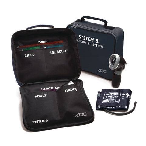 marketlab Family Deluxe Sphygmomanometer System 5 Multicuff Kit 1 / each