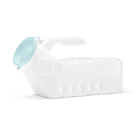 Male Urinal Supreme 32 oz. / 946 mL With Closure Single Patient Use W/GLO-N-DRK CVR (48/CS) MK-771034