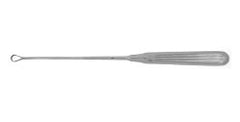 Uterine Curette BR Surgical Sims 11 Inch Length Hollow Handle with Grooves Size 5, 12 mm Tip Sharp Teardrop Loop Tip Each MK-778742