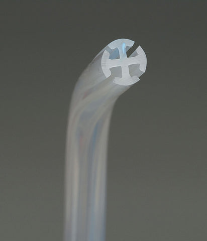 Wound Drain Tube Medline Round/Full Type Without Attachment 4 Channel Type 10 Fr. Size Sterile  SIL FULL FLUTED 10FR 1/8" (10/CS) MK-783839