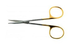 Tenotomy Scissors BR Surgical Stevens 4-1/2 Inch Length OR / Surgical Grade German Stainless Steel / Tungsten Carbide NonSterile Finger Ring Handle Curved Sharp Tip / Sharp Tip EACH MK-785181