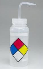 Wash Bottle Set Labeled / Wide Mouth LDPE / Polypropylene Closure 500 mL (16 oz.) PACK OF 4 MK-795560