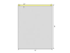 General Purpose Drape ClearView 12 W X 18 L Inch NonSterile (100/CS) MK-799204
