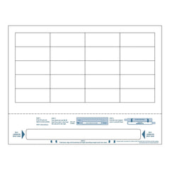 Identification Wristband with Shield DuraPrint® Laser Print Adhesive Closure Without Legend T/E SELF-LAMINATING (1000/BX) CNTURN MK-806540