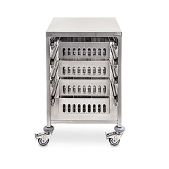 MARKET LAB Stainless Steel Pharmacy Storage and Transport CartStainless Steel Pharmacy Storage and Transport Cart, 23"W x 27"D x 60"H  EACH ML80937