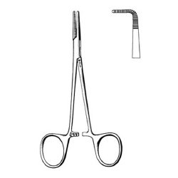 Mosquito Forceps Sklar® 7 Inch Length OR / Surgical Grade German Stainless Steel NonSterile Locking Finger Ring Handle Angled 90° Delicate, Serrated Tips EACH MK-816845