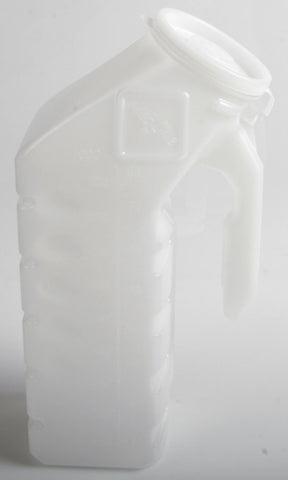 Male Urinal Supreme Mini 32 oz. / 946 mL With Closure Single Patient Use TRANSLCNT (12/CS) MK-833410