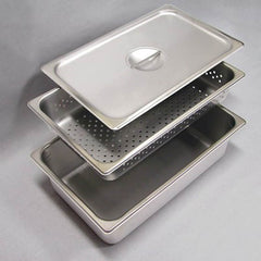 Sterilization Tray Sklarlite™ 4 X 10-1/2 X 12-3/4 Inch SET, SOLID TRAY,PERFORATED TRAY/COVER MK-833714