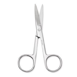 Operating Scissors Centurion® 4-1/2 Inch Length Floor / Office Grade Stainless Steel Sterile Finger Ring Handle Straight Sharp Tip / Sharp Tip CASE OF 20 MK-864286