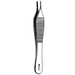Dressing Forceps Sklar® Adson 4-3/4 Inch Length OR / Surgical Grade German Stainless Steel NonSterile NonLocking Thumb Handle Straight Smooth Tips EACH MK-864376