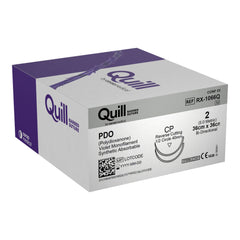 Absorbable Quill Barbed Suture with Needle Quill™ Polydioxanone C14 1/2 Circle Reverse Cutting Needle Size 2 Barbed Monofilament (12/BX) MK-869731