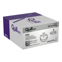 Absorbable Quill Barbed Suture with Needle Quill™ Polydioxanone CP 1/2 Circle Reverse Cutting Needle Size 2 Barbed Monofilament (12/BX) MK-869734