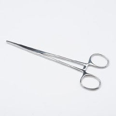 Hemostatic Forceps Centurion® Kelly 6-1/4 Inch Length Floor / Office Grade Stainless Steel Sterile Locking Finger Ring Handle Straight Serrated Tips CASE OF 20 MK-872554