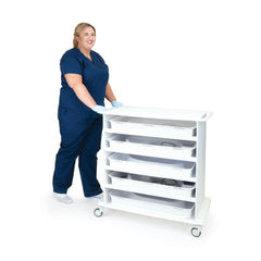 MARKET LAB Nautilus Storage Cart for Multi Transport Trays • Shell Without Trays • 35"W x 21"D x 37"H EACH  ML87340