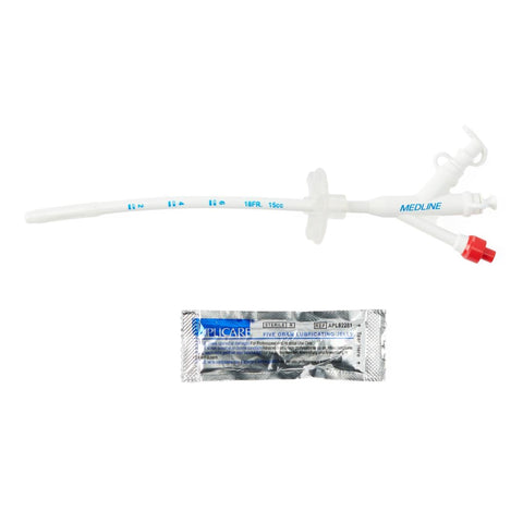 Triple Gastrostomy Feeding Tube Medline 18 Fr. 24.13 cm Tube Silicone Sterile MK-873434