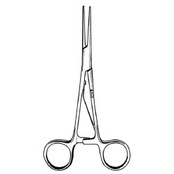 Applying Forceps Sklar® McKenzie 5-3/4 Inch Length OR / Surgical Grade German Stainless Steel NonSterile Locking Finger Ring Handle Straight Smooth Tips EACH MK-880013